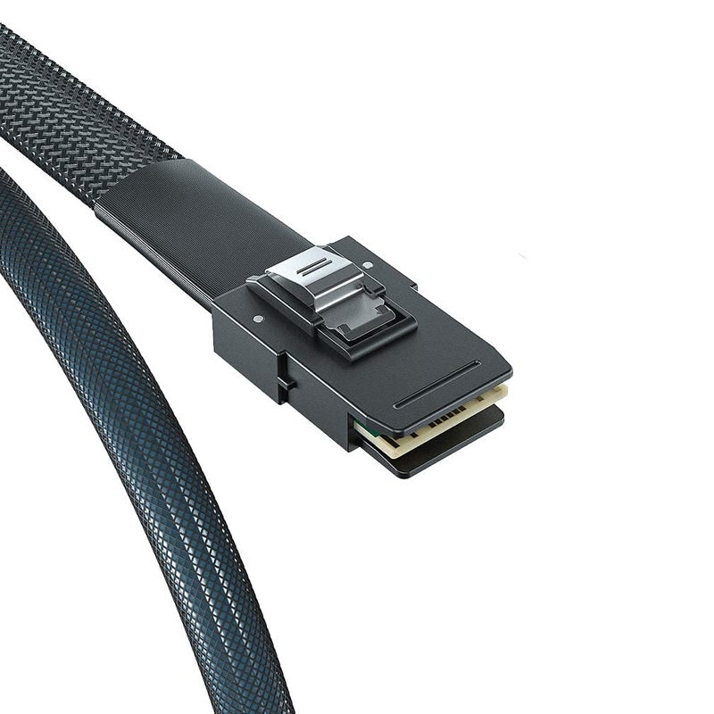 ipolex SFF-8643 to SFF-8087 Mini SAS HD Cable with Sideband, Compatible with 12Gbps SAS Drives and 6Gbps SAS/SATA Drives, 0.5-m(1.64ft), 2 Pack - Image 2